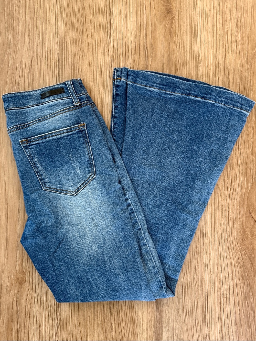Classic High-Rise Blue Flare Jeans